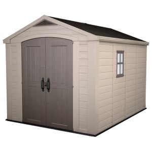 Keter 2.56 x 3.31 x 2.43m Plastic Factor 8 x 11 Garden Shed