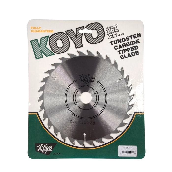 Koyo 200mm 30T 25mm Bore Circular Saw Blade For Timber Cutting