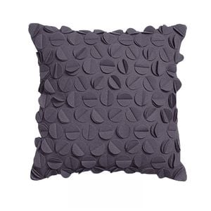Rapee Petal Filled Cushion - Smoke