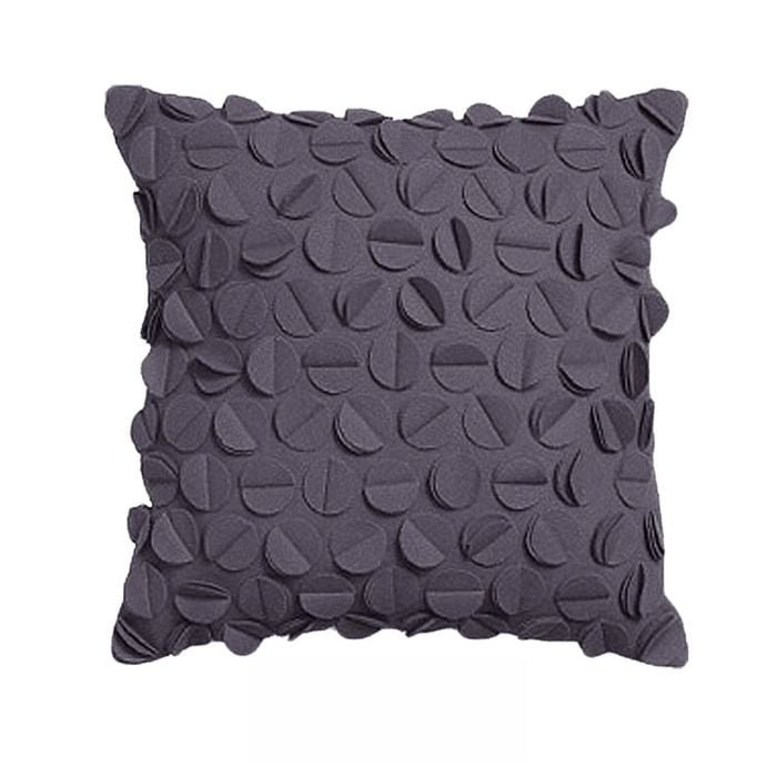 Rapee Petal Filled Cushion - Smoke