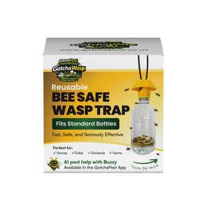 GotchaPest Yellow Wasp Trap Fits Standard Bottle 