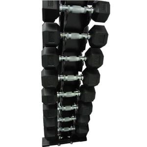 2Ksg - 10Kgs Rubber Hex Dumbbell Weights Dumbbell Set