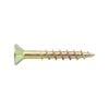 Zenith 8G x 20mm Countersunk Rib Head Chipboard Screws - 100 Pack