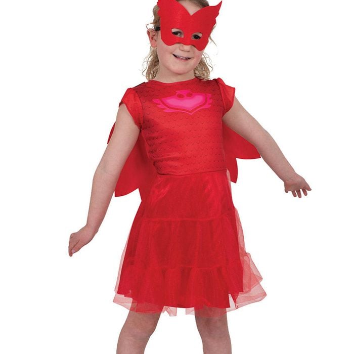 Pj Masks Girls Red Owlette Character Costume - 3-5