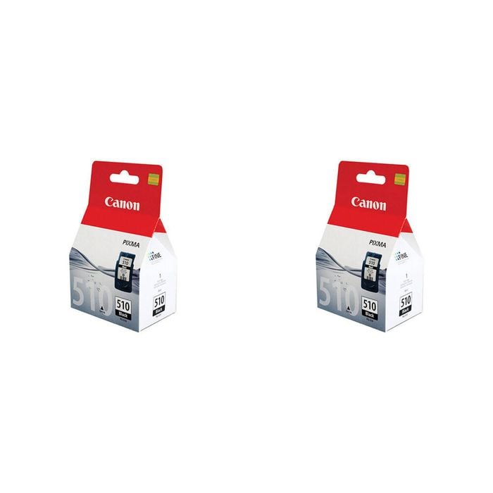2PK Canon Pixma PG510 Ink Cartridge 220 Page Yield - Black