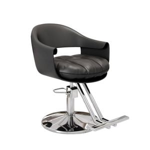 Lauft Black Salon Swivel Chair Backrest Barber Hair Dresser Chair Hydraulic Lift