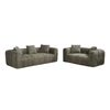 Modern Frameless Compressed Fabric 5 Seater Sofa Set