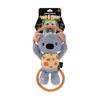Paws And Claws Plush Koala Double Rope Tugger Pet Dog Toy Squeak 32x15x7cm