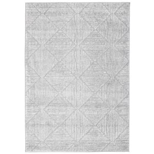 The Rug Connection Elias Shilo Silver 400x300cm - Extra Extra Large Pet Friendly Indoor Floor Rug