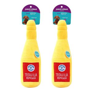 2PK Paws & Claws 31x10cm Bottle Shop Plush - Tequila