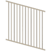 ProtectorAl 0350-1200W x 1200H Paperbark Flat Top Square Picket Pool Fence Panel Raked Up to 15º