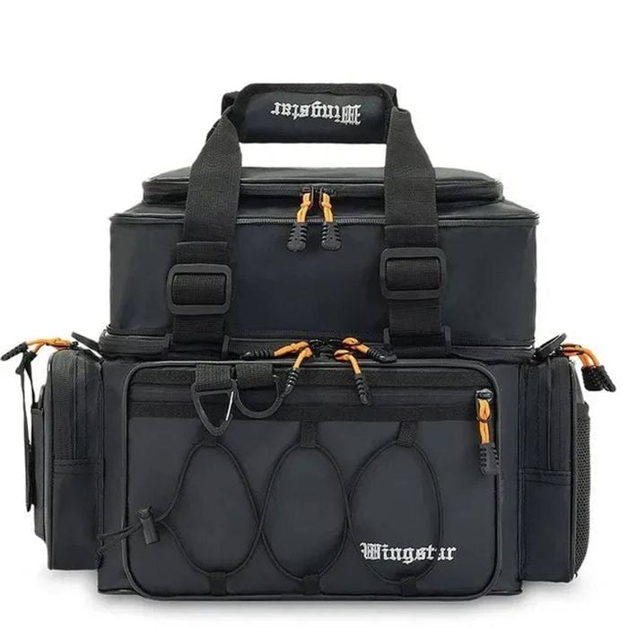 NNEOBA Waterproof Fishing Gear Shoulder Bag Camping Black