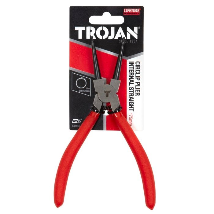 Trojan 175mm Circlip Internal Straight Tip Plier