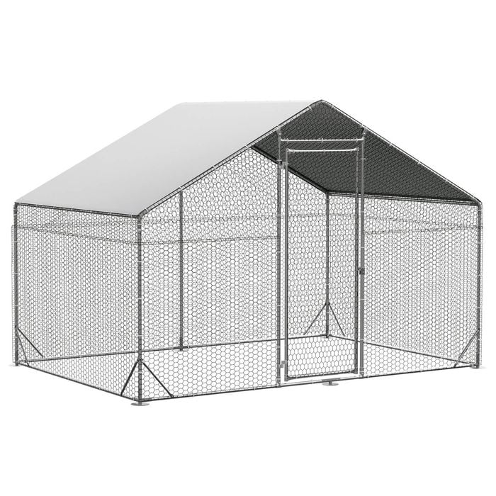 Pawz 200x300x195cm Large Metal Walk-in Chicken Coop Cage