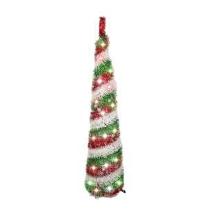 Lifebay Red Snowflake Pop-Up Christmas Tree
