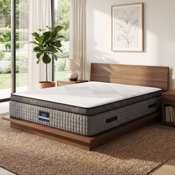 Giselle Bedding Double Mattress 37cm Dual-Zone Flippable Cool Gel Memory Foam