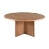 Thorin 160cm Solid Timber Round Dining Table Natural