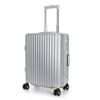 SUISSEWIN 24″ Aluminium Check-In Suitcase 73L SN7619B Silver
