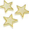 6x Star Shape Candles Tealight Wedding Crystal Wax - White | Crystal Wax | Round