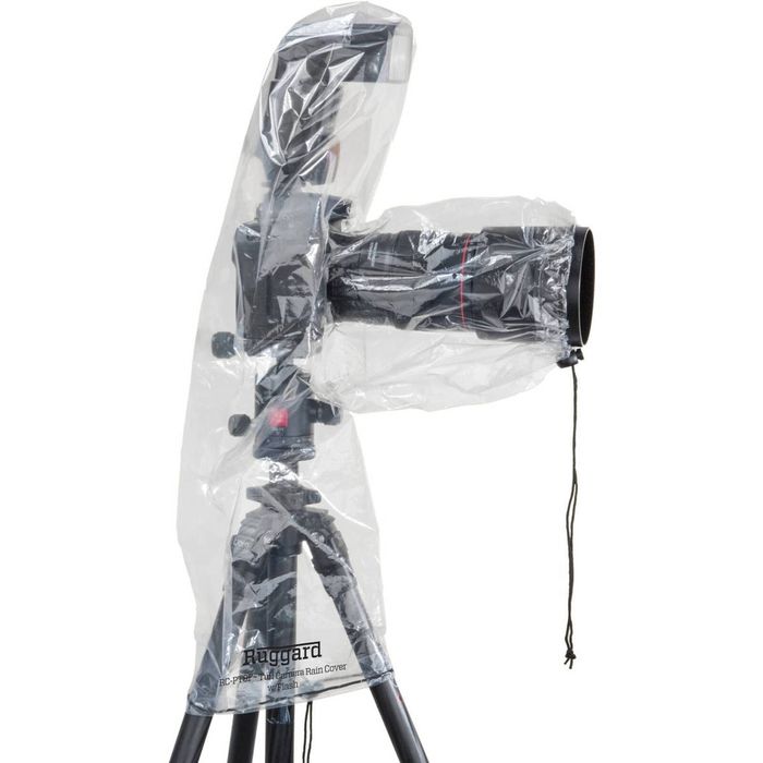 Ruggard Rc-p8f Rain Cover For Lenses Up To 8" Long With Flash