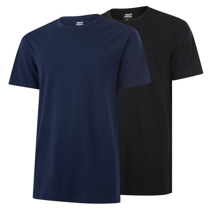 Hard Yakka Black / Navy Core Tee Bundle - 2 Pack - Large