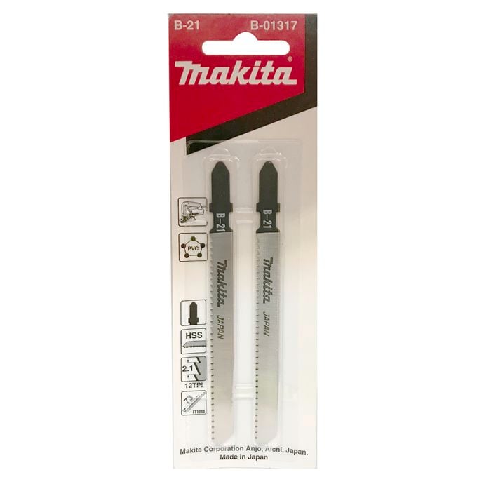 Makita No. B21 12 Teeth Jigsaw Blade - 2 Pack