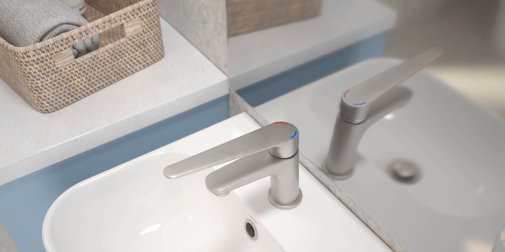 Silver taps by Homecare by Caroma for carousel image 1
