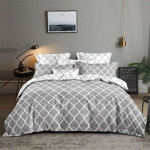 3D Grey Pattern 131 Bed Pillowcases Quilt King Single Size