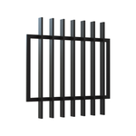 RapidFence 900 x 900mm Black Blade Gate
