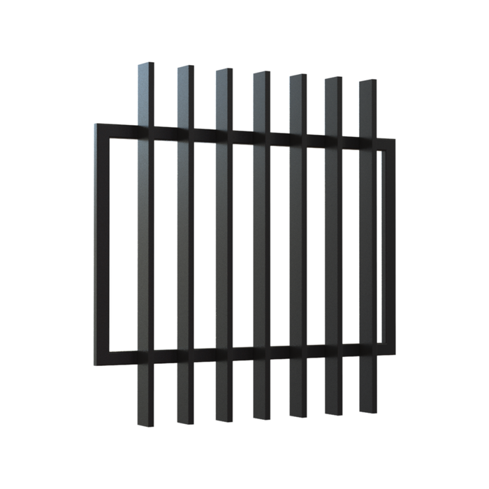 RapidFence 900 x 900mm Black Blade Gate