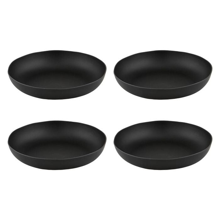Ladelle Flinders Set of 4 Small Shallow Bowls - Charcoal
