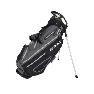 Ram Golf 9" Lightweight Stand Bag - Black/charcoal