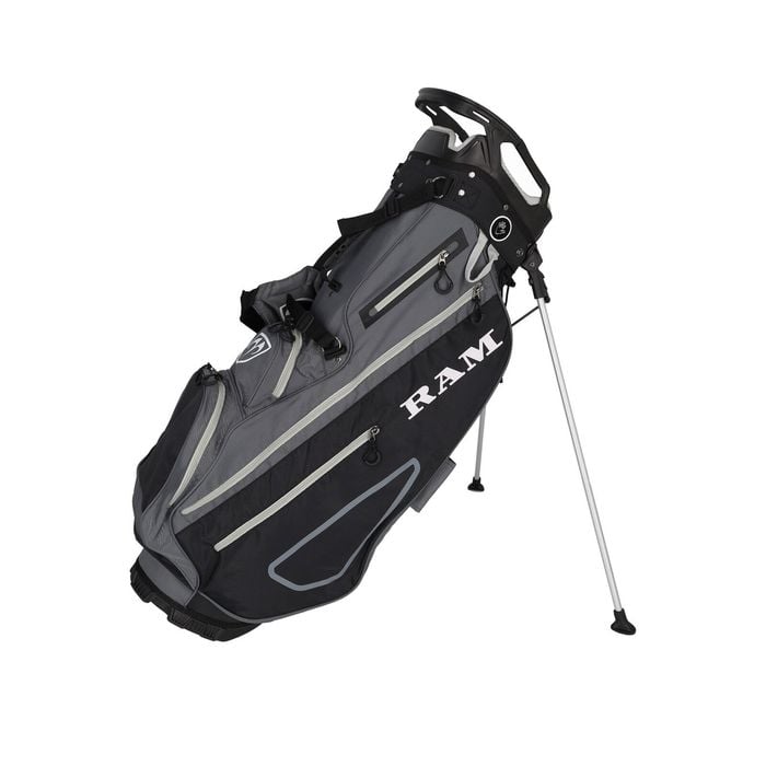 Ram Golf 9" Lightweight Stand Bag - Black/charcoal