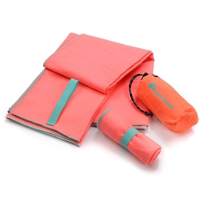 METEOR 50x90cm Pink Quick-Dry Microfiber Gym Towel