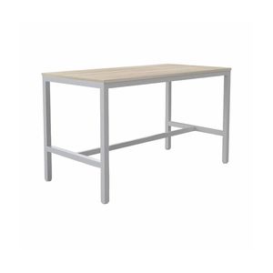 Olg Axis Bar Leaner White Frame Nordic Maple Top L1500mm X W750mm