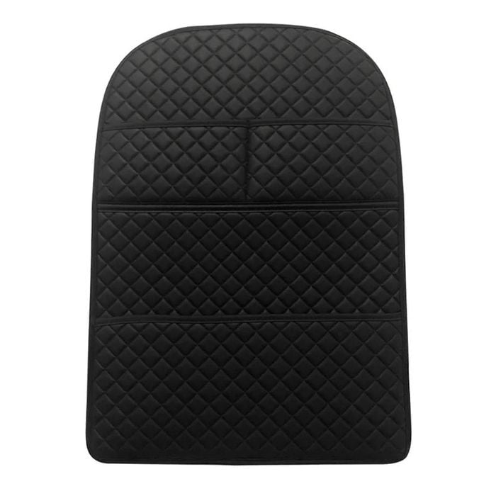 NNEOBA Universal Car Seat Back Protector with Organizer Pocket Black