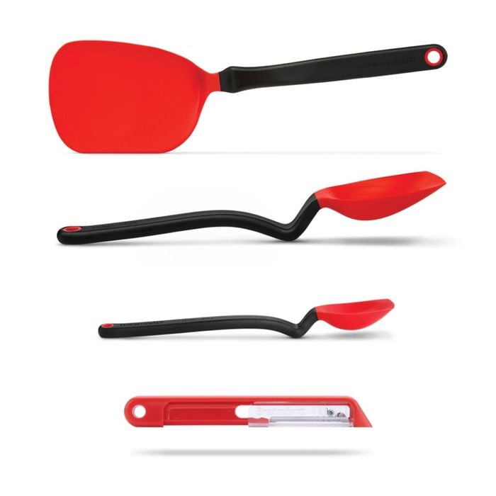 Dreamfarm 28cm Supoon & 20cm Mini Supoon & 30cm Chopula Spatula & Sharple Red Set