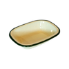 Urban Style Enamelware 18cm Pie Dish w/ Green Rim - Cottage