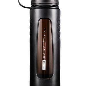 1000ml heat-resistant glass water cup black
