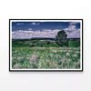 Flowers with a Tree under a Sky  Print 100% Australian Made 120x90cm  (Poster)
