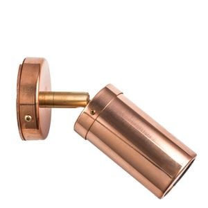 CLA Lighting GU10 Exterior Wall Pillar 1-Light Adjustable Spot Light (Light Weight Copper) IP54