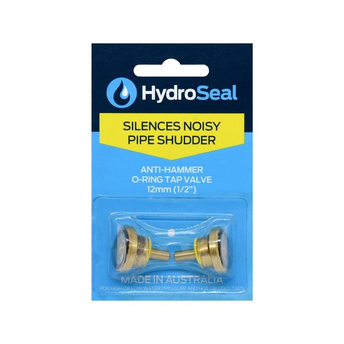 HydroSeal 12mm Anti-Hammer O-Ring Tap Valves - 2 Pack