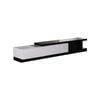 TV Cabinet with 2 Storage Drawers With High Glossy Assembled Entertainment Unit in Black & White colour