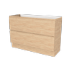 New England Joinery 1200mm Majesty Floor Standing Vanity - Cabinet Only