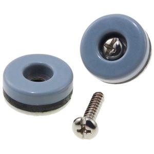 Surface Gard 22mm Round Slide Glide With Screws - 8 Pack