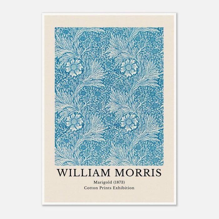 Galrie William Morris Marigold Cotton Print Exhibition from 1873 - Timeless Artistry, Poster Only, 50 x 70cm (20 x 28inch)
