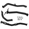 Ignite Exhausts Turbo Back For Nissan D22 Navara 2.5l 3" Cat & Pipe Only Black Aluminised Steel