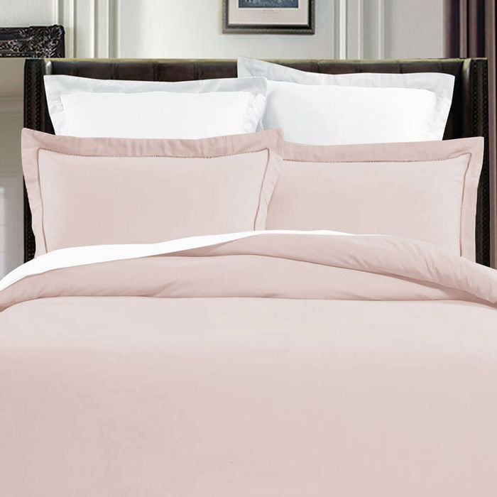 Grand Aterlier Pima Cotton Rose Dust Quilt Cover Set Double