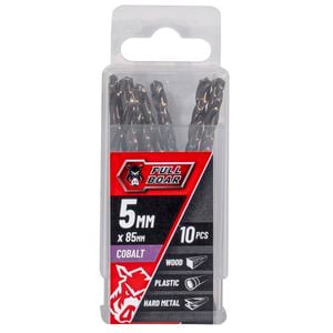 Full Boar 5mm M35 Cobalt Drill Bit - 10 Pack