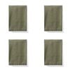 Amalfi Sorrento Liveable Linen Napkins 4pcs Set Green 45x45x1cm